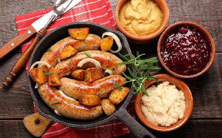 Biała kiełbasa glazurowana - danie z pomysłem